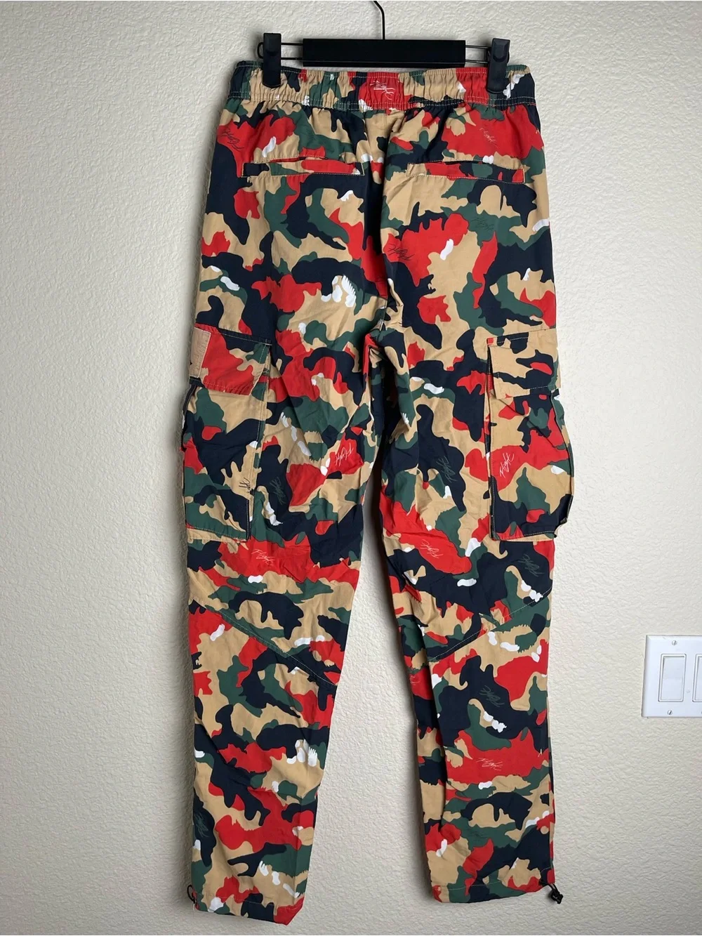 Nike Jordan Flight Heritage Men's Cargo Pants Multicolored Camo Size Small